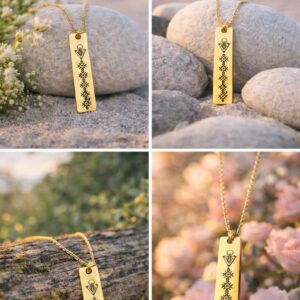 Berber Symbol Gold Stainless Steel Jewelry Necklace for Everyday Personal Styling