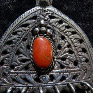 Berber Rare Antique Fine Silver Chain Pendant Necklace