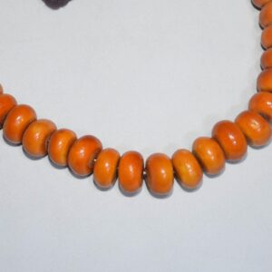 Old Berber Amazigh Loban Ambar Resin Tribal Statement Necklace