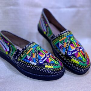 Berber Colorful Embroidered Slippers Babouche Shoes for Women