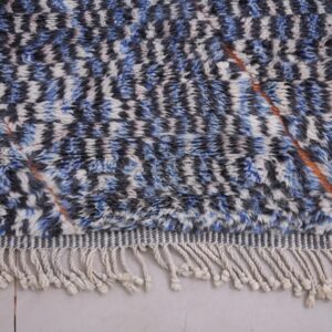 Berber Vintage Blue Rug 8.4 x 10 ft