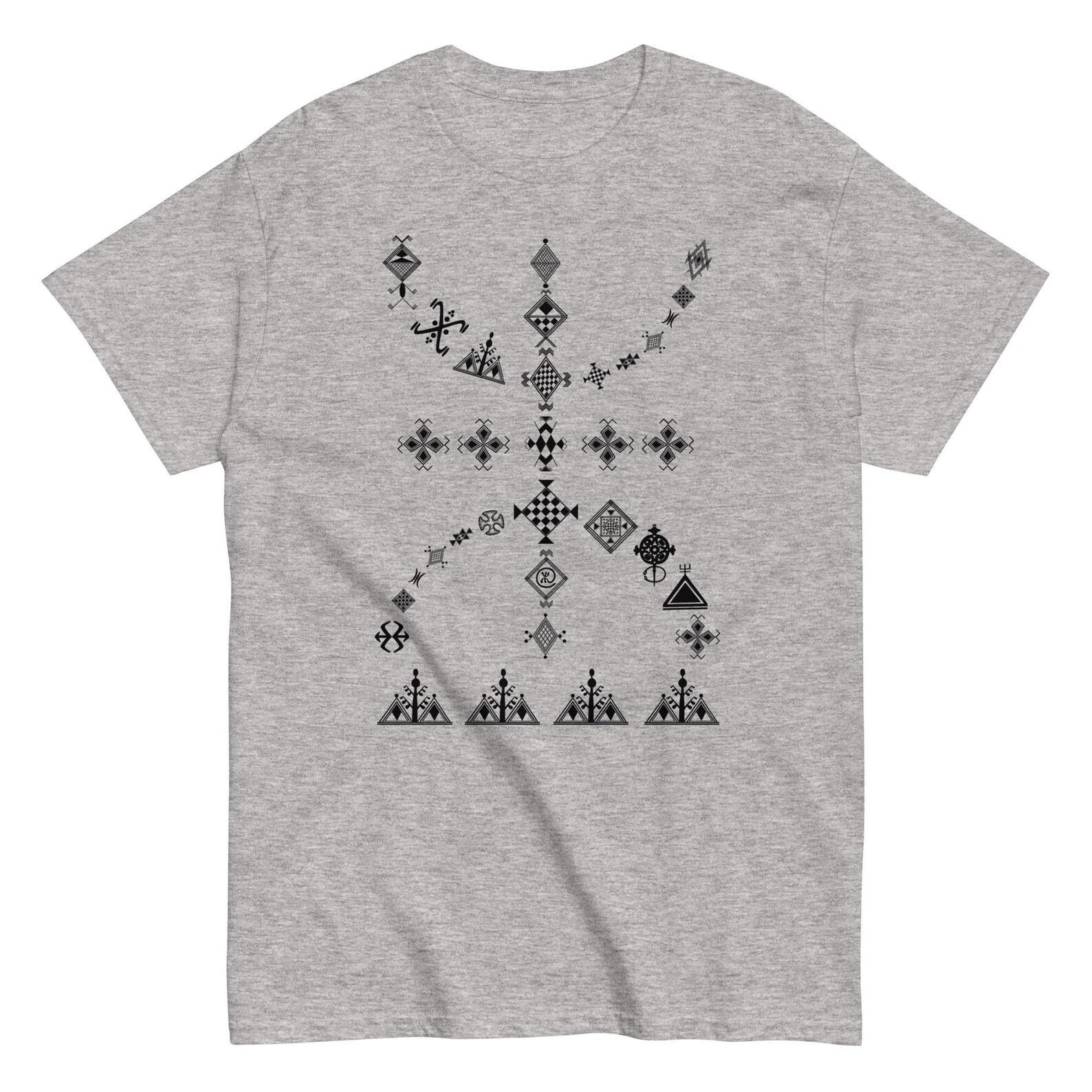 Berber Kabyle Yaz Symbol Design Traditional Style Shirt