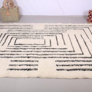Berber Custom Wool Geometric Living Room Rug Design
