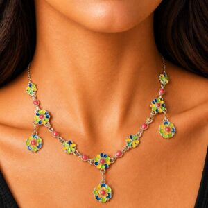 Traditional Handmade Kabyle Amazigh Berber Stainless Steel Charm Necklace