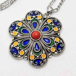 Amazigh Necklace kabyle berbère with une chaîne in Stainless Steel Necklace ethnique
