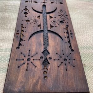 Berber Hand Carved Wooden Symbol Wall Art Decor