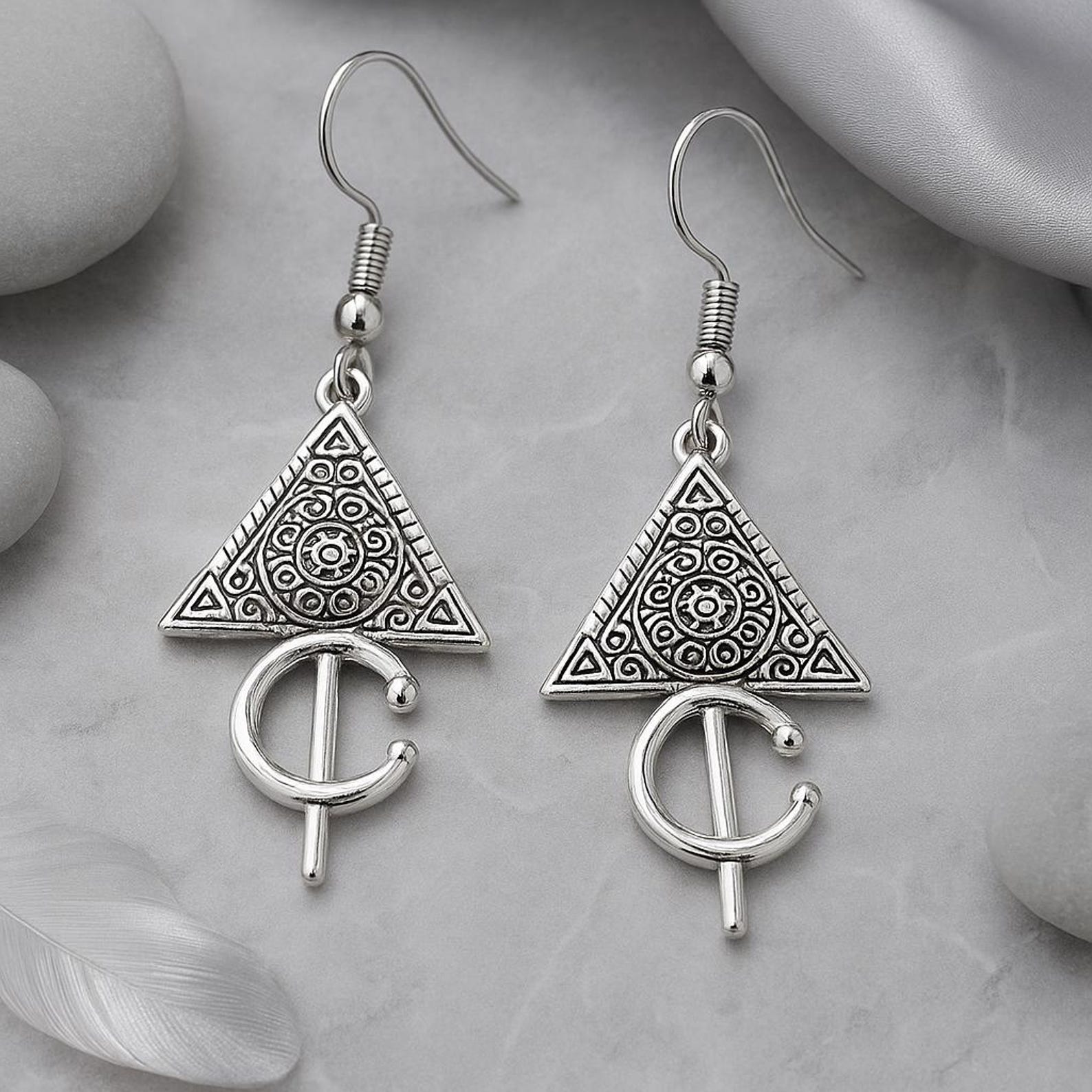 Amazigh Boucles d oreilles berbère femme argent Earrings