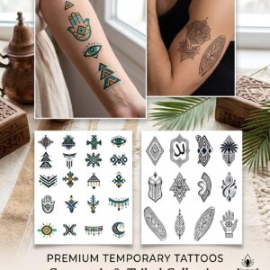 Amazigh Traditional Tattoo Designs Digital PNG Flash Sheet