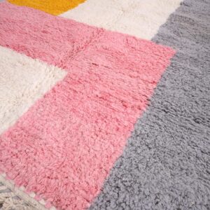 Custom Amazigh Berber Natural Wool Living Room Rug