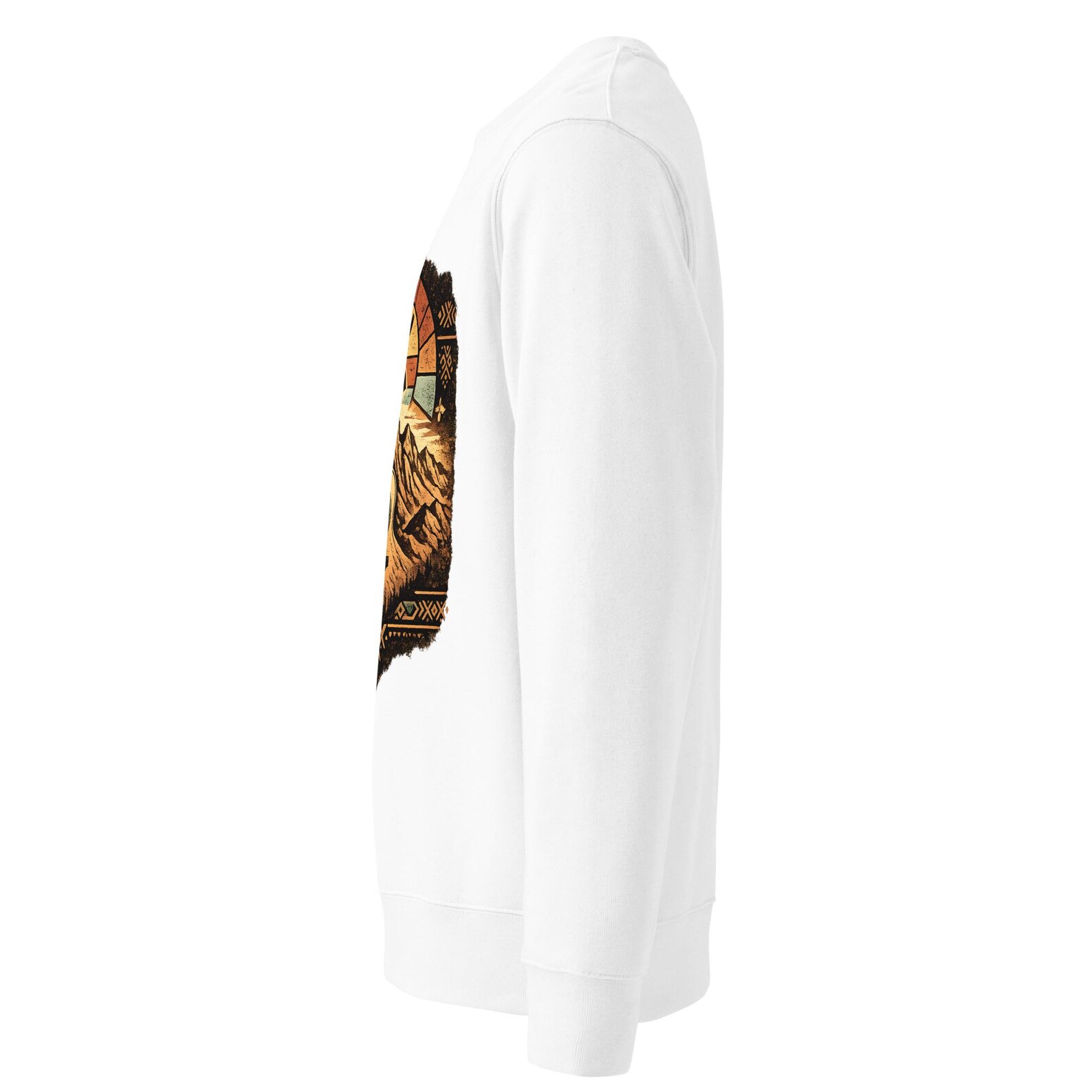 Amazigh Berber Yaz Symbol Unisex Sweatshirt Mountain Landscape Ring