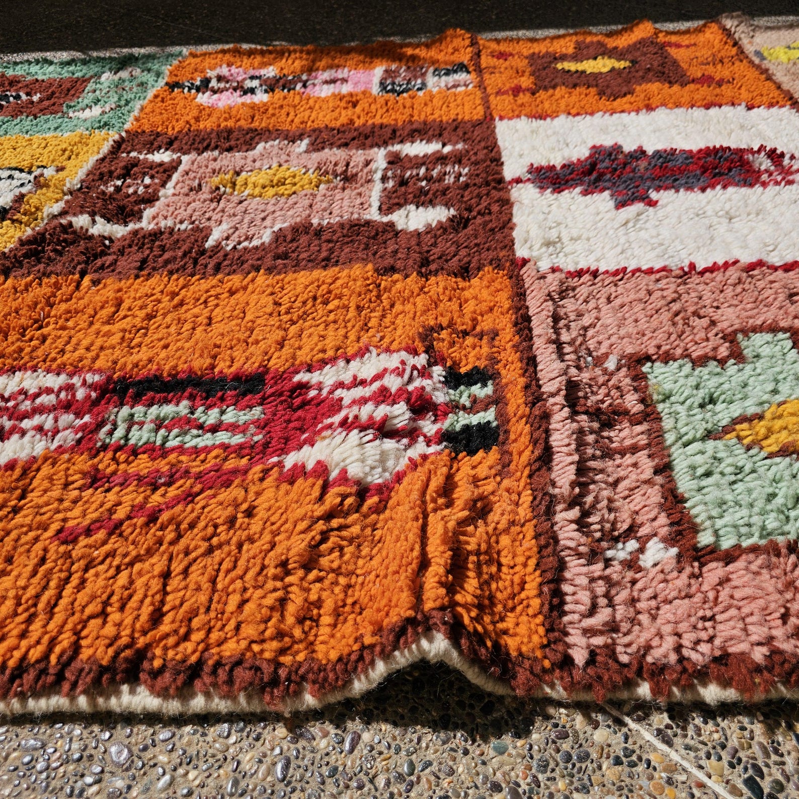 Berber Handmade Colorful Vintage Carpet Boho Area Rug
