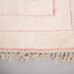 Custom Amazigh Berber Natural Wool Geometric Living Room Rug