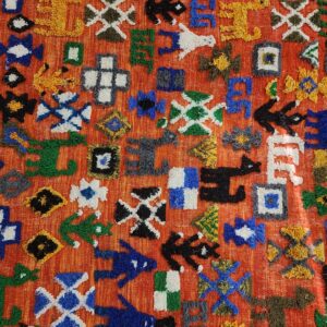Berber Colorful Authentic Wool Area Taznakhet Boho Rug