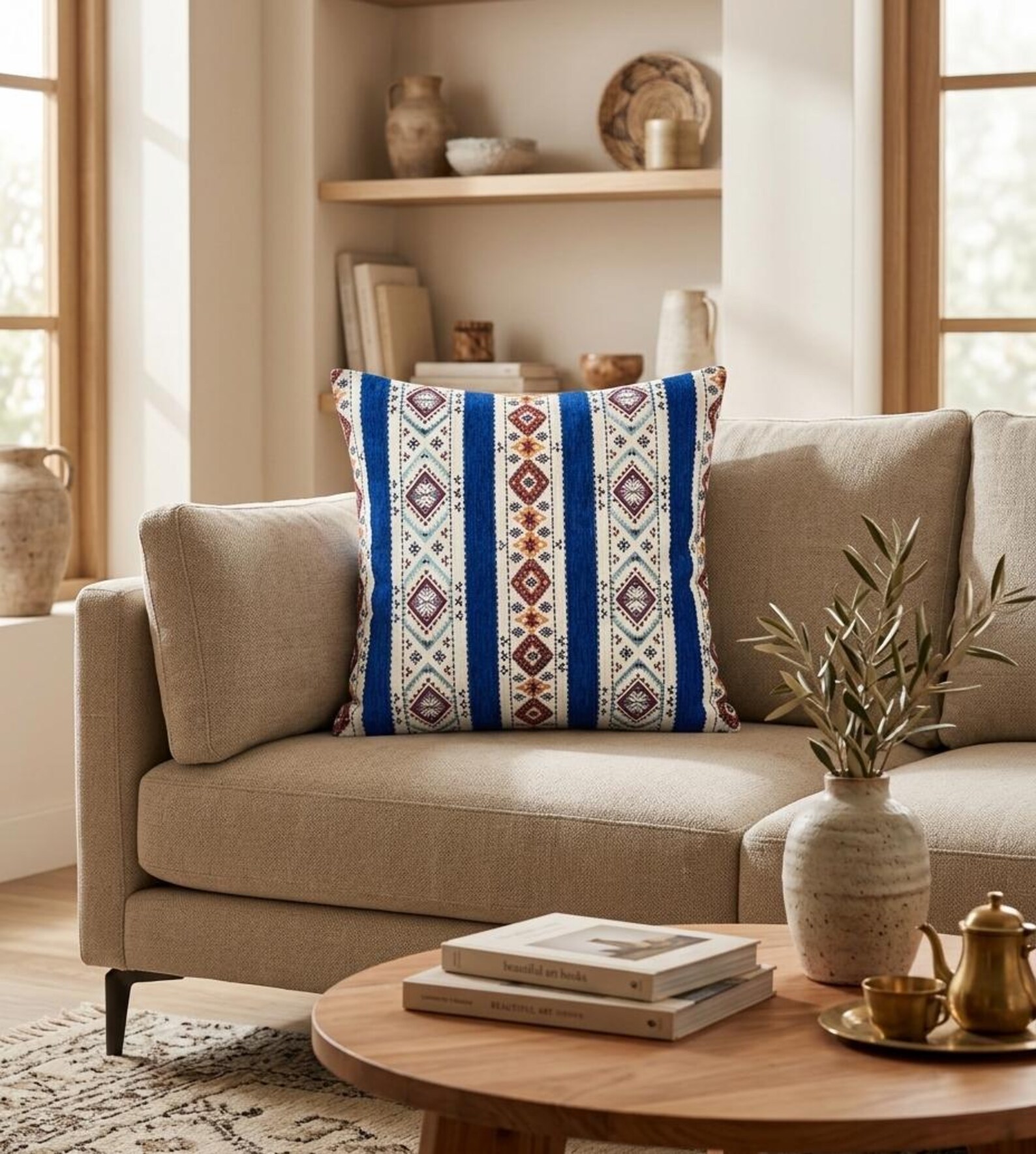 Berber Handmade Style Cushion Cover Boho Pillow Decor