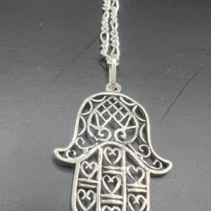 Berber Handmade Sterling Silver Yaz Pendant Tribal Necklace