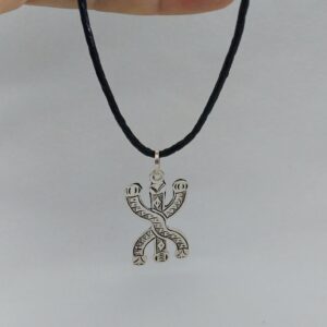 Berber Symbol Pendant African YAZ Charm Necklace Silver