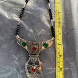 Amazigh Queen of Jewels Tuareg Silver Agate Necklace