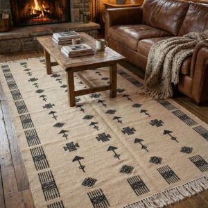 Berber Tuareg Handwoven carpet Authentic Sahara Style Rug