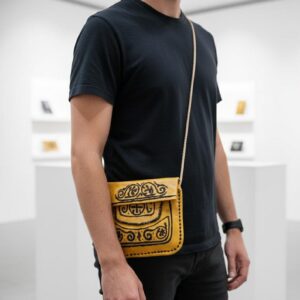 Berber Agrab Leather Handmade Souss Pouch Traditional Bag