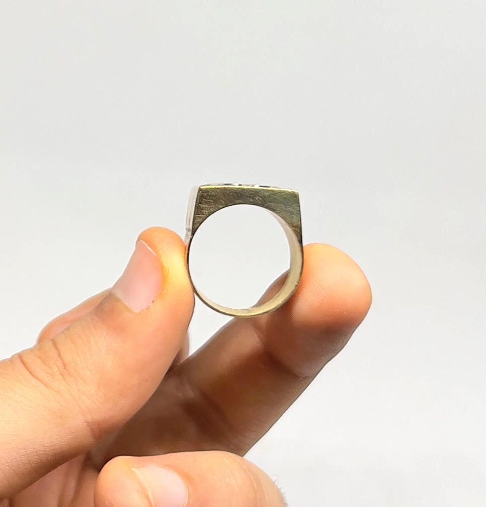 Berber Handmade Brass Copper Yaz Symbol Vintage Ring