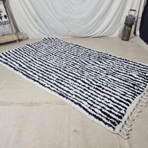 Berber Handwoven Maroccan Authentic Wool Carpet Geometric Rug