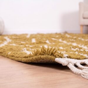 Berber Wool Design Neutral Living room Geometric Rug