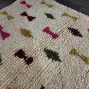 Berber Handmade Wool Colorful Geometric Boho Area Rug
