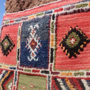 Amazigh Handmade Colorful Wool Runner Rug Hallway Carpet