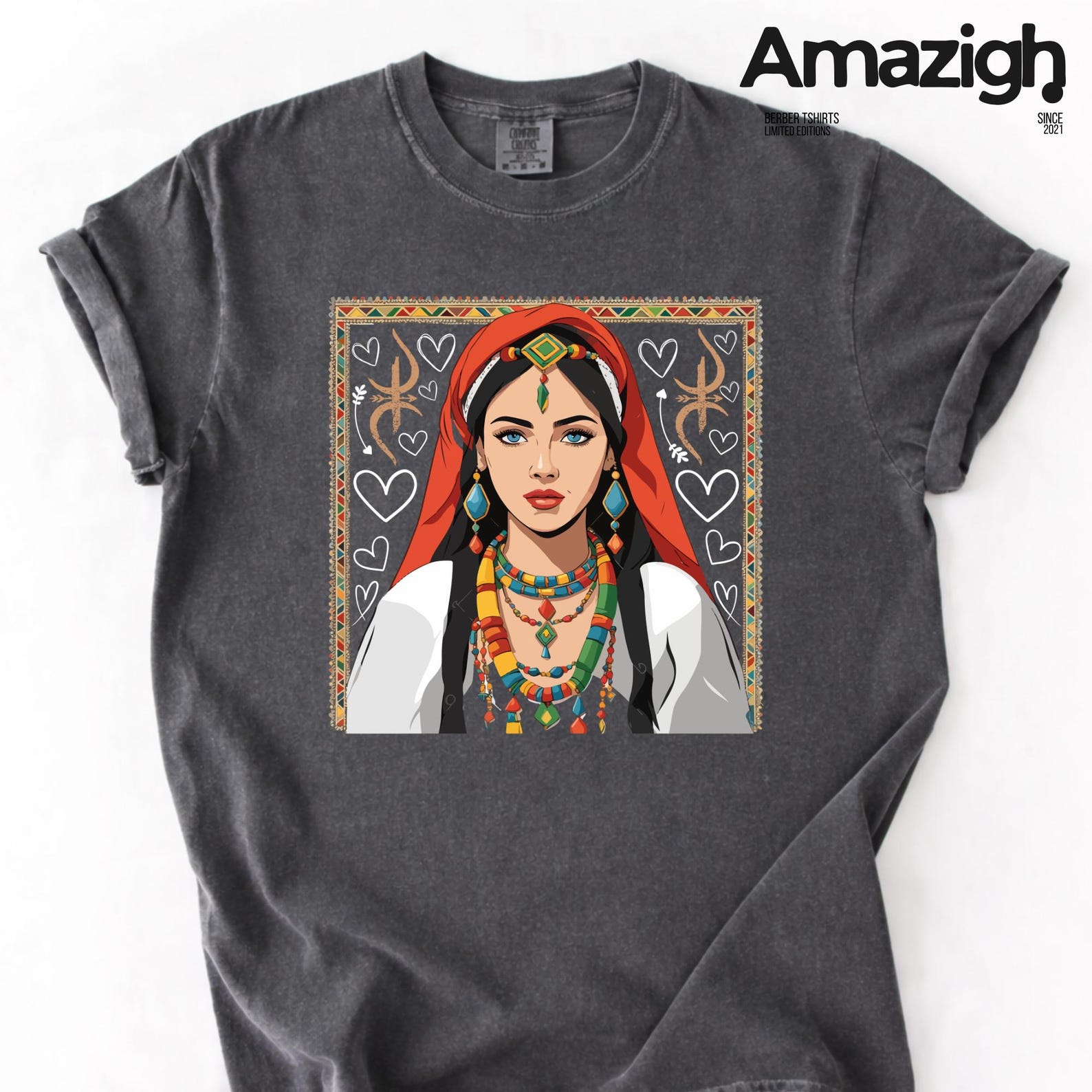 Berber Kabyle Tifinagh Amazigh Yaz Symbol Comfort Colors T-Shirt