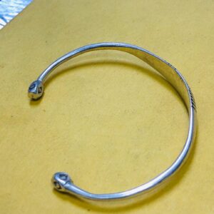 Handmade Amazigh Tuareg Sahara Tribal Silver Adjustable Cuff Bracelet
