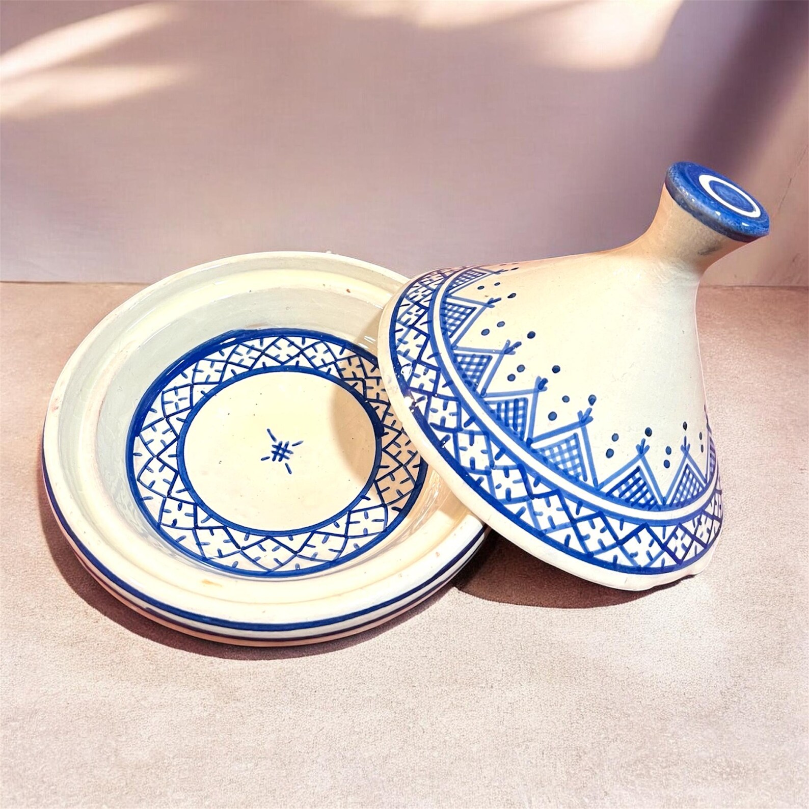 Berber Handmade Mini Traditional Ceramic Pottery Decorative Tagine