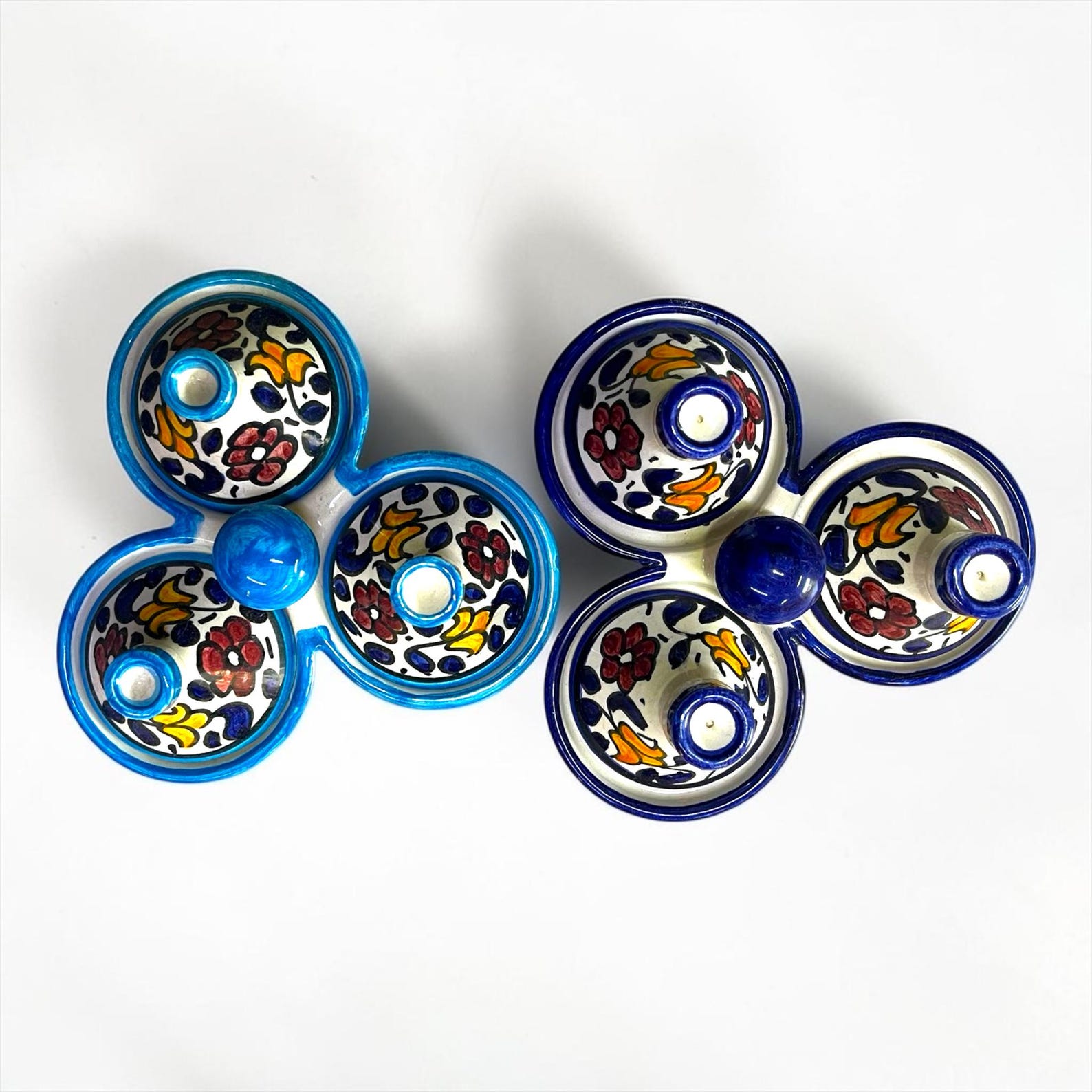 Amazigh Handmade Ceramic Spice Holder Set of 3 Tagine