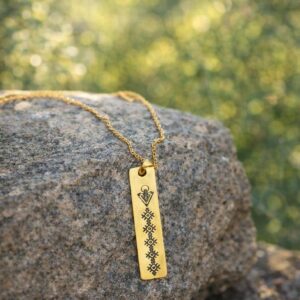 Berber Symbol Gold Stainless Steel Jewelry Necklace for Everyday Personal Styling