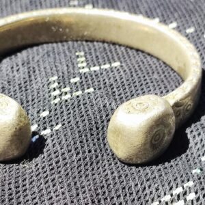 Amazigh Antique Silver Eye Amulet Bracelet for Jewelry Styling