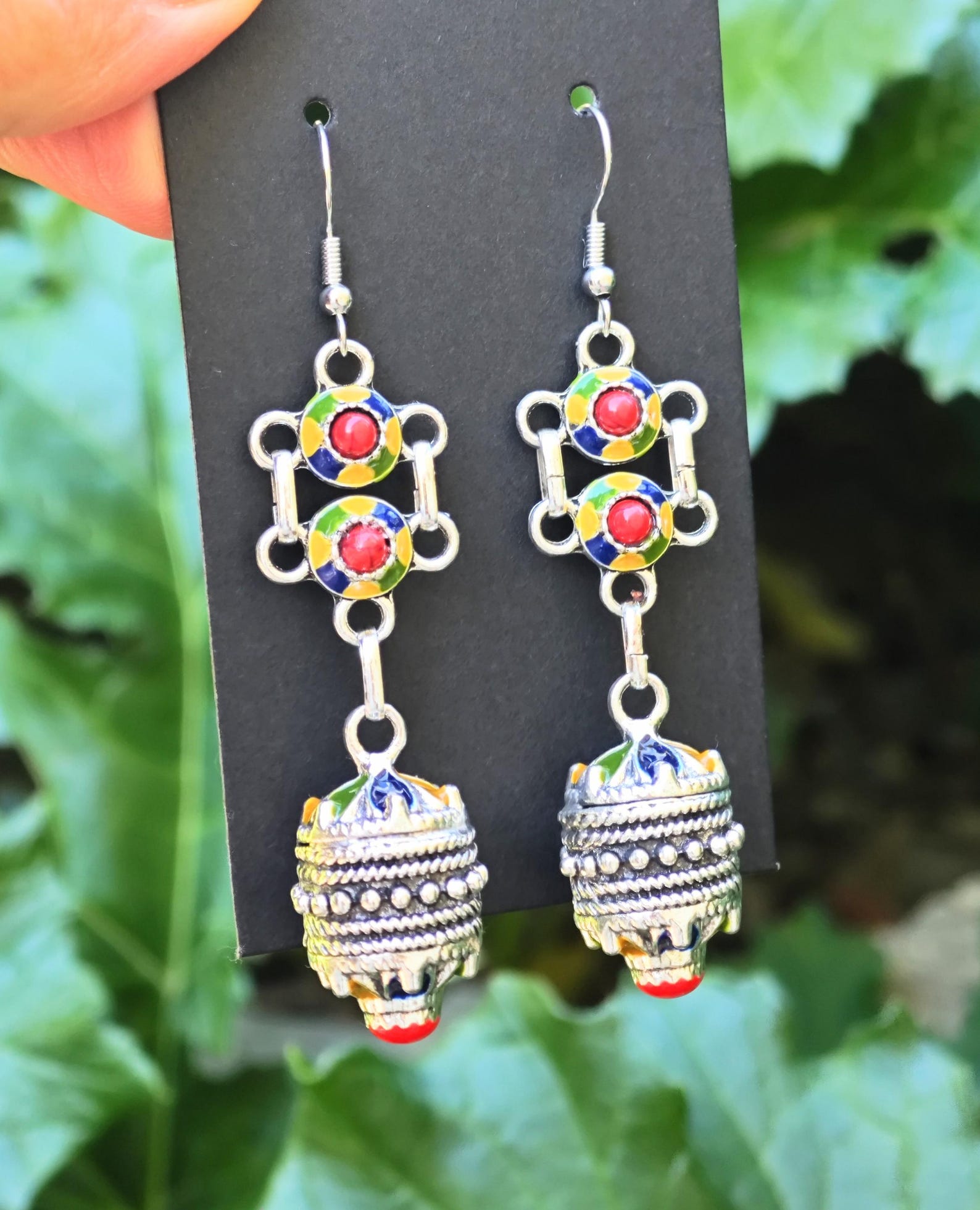 Amazigh Magnifiques boucles d oreilles kabyles métal Earrings