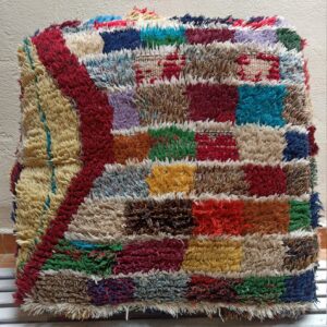 Berber hand made ' pouf ' pouf cover '' pouf