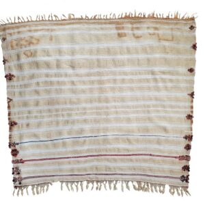 Amazigh Berber Wedding Veil Henna Textile Wall Art