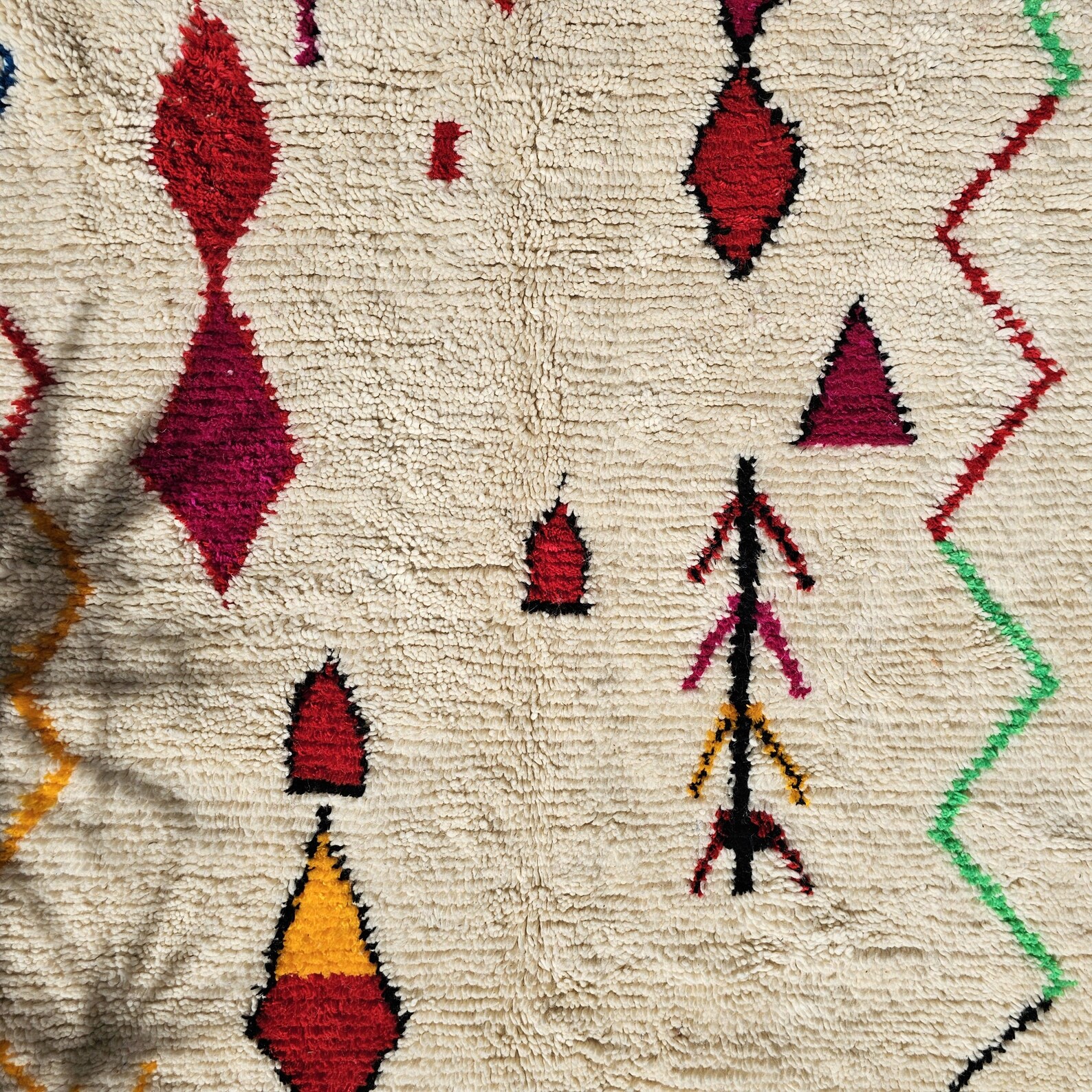 Berber Handmade Vintage Wool Boho Area Rug Neutral Decor