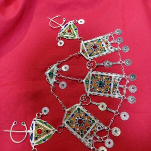 Berber Headpiece Handmade Traditional Jewelry Silver Tone Headband