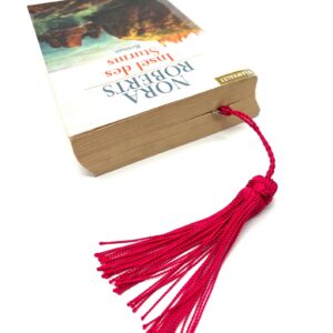 Amazigh Handmade Silver-Tone Hamsa Metal Bookmark with Silk Tassel