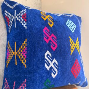 Berber Velvet Handmade Cushion Embroidered Velour Pillow Cover