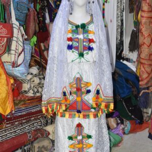 Berber ROBE Caftan CHELHA Clothing Headdress Silver Kaftan