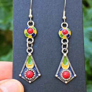 Amazigh Magnifiques boucles d oreilles kabyles métal Earrings