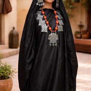 Berber dress with headband and Ethnic Head necklace