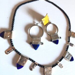 Amazigh Tuareg Ingal Fair Trade Niger Jewelry Set with Necklace Earrings