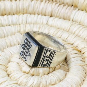 Handmade Amazigh Berber Tuareg Solid Silver Tribal Engraved Ring