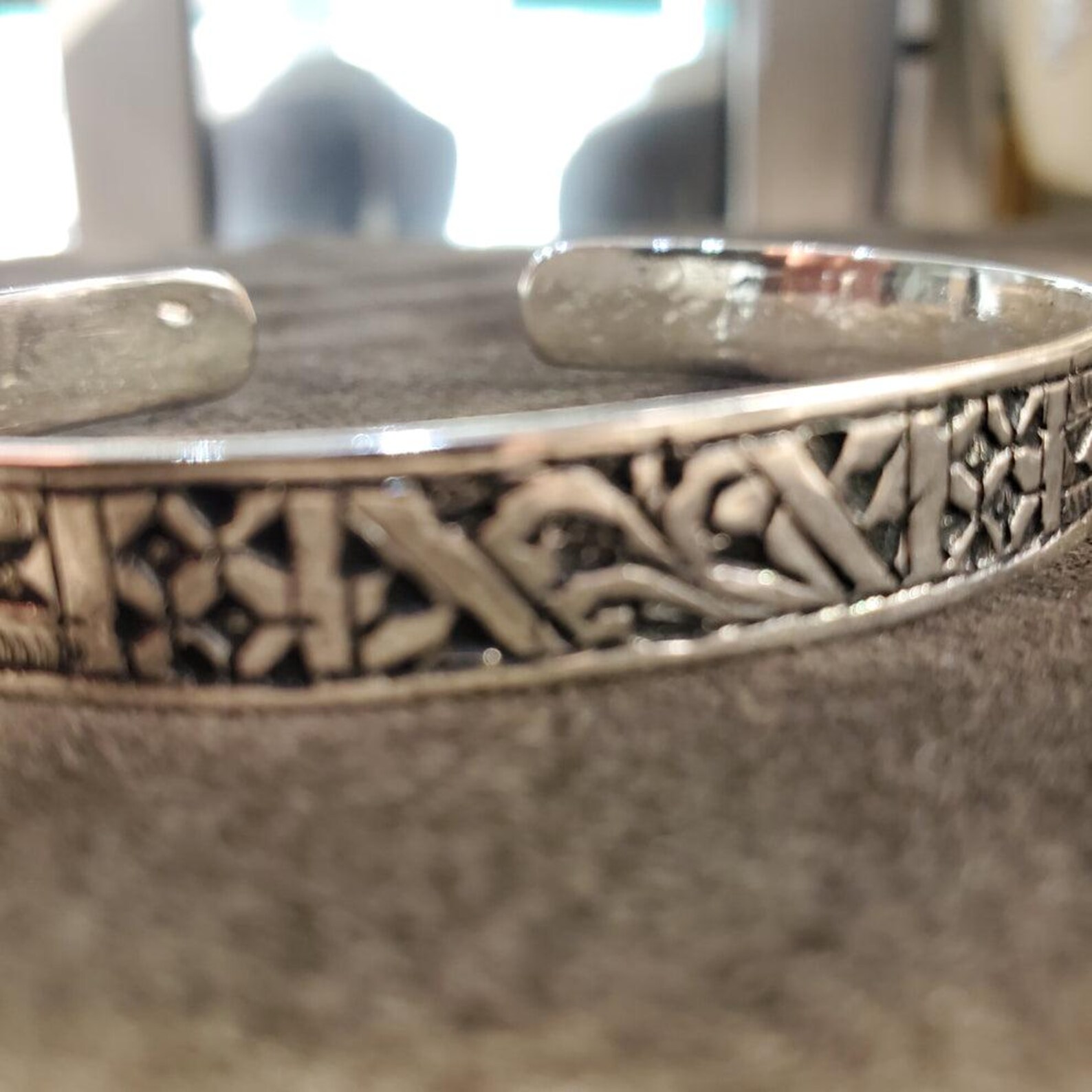 Berber Authentic Silver Handmade Sterling Bangle Lunja Bracelet