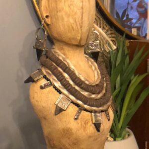 Amazigh Tuareg Ingal Fair Trade Niger Jewelry Set with Necklace Earrings
