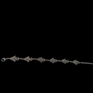 Berber Handmade Tazerzit Tribal Cuff Silver Plated Bracelet