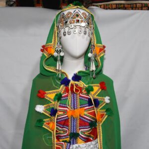 Berber Wedding Dress Caftan Headdress Burnouse Set Kaftan